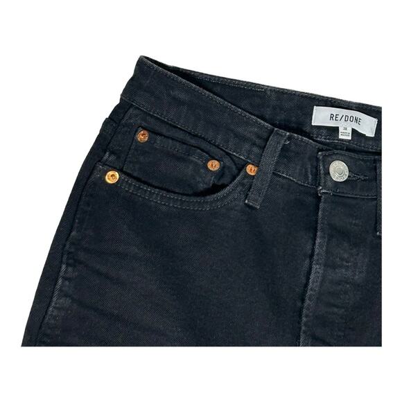 Re/Done 80s Slim Straight Fit High Rise Button Fly Jeans Pants 28 - Picture 5 of 14